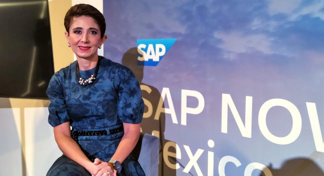 Ángela Gómez durante SAP Now México 2023
