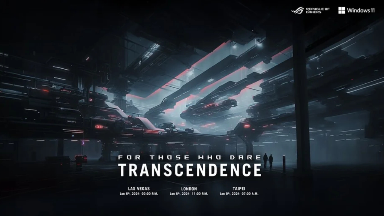 ROG de Asus anuncia el evento virtual For Those Who Dare: Transcendence en CES 2024