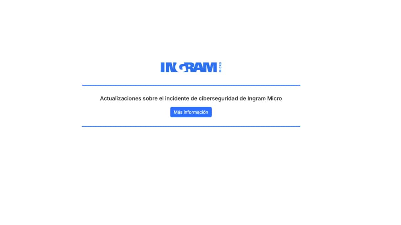 Ingram Micro contiene ciberataque
